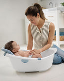 Skip Hop Baby Bath Tub 4-in-1 Grow with Baby Infant to Toddler Bathtub with Supportive Sling and Sit-Up Support Wave Age 0m+ by TinyTreasures Baby Boutique
