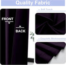 Simplebrand Ava BlackBerry Blackout Curtains for Bedroom 96 Inches Long 2 Panels, Solid Thermal Insulated, Energy Saving Nursery Window Treatment Curtains Blackout Drapes, W40 x L96 Inch, BlackBerry by TinyTreasures Baby Boutique