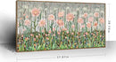 amatop Framed Oversized Floral Canvas Wall Art Canvas Print Modern Botanical Flower Field Rustic Wall Decor Abstract Nature Blooming Wildflower Pale Pink Green Artwork for Living Room Bedroom Office 58x29 in by CozyNest Decor
