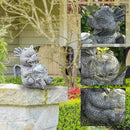 Garden Dragon Statue Outdoor Decor, Baby Resin Figurine Holding Magic Orb With Solar LED Lights, 7.1" for Patio, Lawn & Yard, Summer Gift for Mom by GreenHaven Gardens