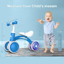 Colorful Lighting Baby Balance Bike Toys for 1 Year Old Boy Girl Gifts, 10-36 Month Toddler Balance Bike, No Pedal 4 Silence Wheels & Soft Seat First Riding on Toys, 1st Birthday Gifts by TinyTreasures Baby Boutique