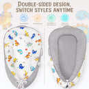 HKAI Baby Lounger – Soft Cotton Infant Floor Seat for Newborn to 24 Months, Portable Baby Essentials for Boys & Girls, Travel-Friendly Baby Lounge Pillow by TinyTreasures Baby Boutique