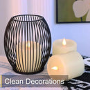 Flameless Candles Battery Operated with Remote Timer, 3D Moving Flame Flickering, Last 600+ Hours Battery Candles, Set of 3 Ivory Real Wax Electric LED Candle, 3" x 3" by CozyNest Decor