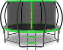 14FT 12FT 10FT 16FT Trampoline with Safety Enclosure, Anti-Rust Coating – ASTM Certified, Heavy-Duty Outdoor Trampoline with Ladder – for Kids & Adults by TinyTreasures Baby Boutique