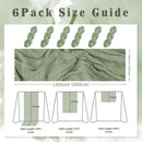6 Pack Sage Green Cheesecloth Table Runner 10FT Rustic Gauze Fabric Cheese Cloth Table Runner for Wedding Bridal Baby Shower Table Decor 20 x 120 Inch Long Boho Sheer Birthday Party Table Decorations