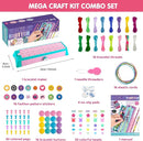 Arts and Crafts for Kids Age 8-12, Friendship Bracelet Making Kit for Girls, DIY Jewelry String Maker Kit Toys, Bracelets Maker Craft, Christmas Birthday Gifts for Ages 6 7 8 9 10 11 12 Year Old by TinyTreasures Baby Boutique