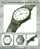 Kids Analog Watch Boys Girls, 30M Waterproof, Sports Watch for Boys, Easy to Read Children's Thin Dial Wrist Watches with Soft Band, for Ages 5-15 Kids Great Birthday Gifts Christmas Day by TinyTreasures Baby Boutique