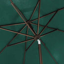 EliteShade USA 10-Year-Non-Fading 9Ft Market Umbrella Patio Umbrella Outdoor Table Umbrella with Ventilation, Forest Green by GreenHaven Gardens