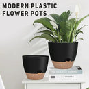12" 10" 9" Large Self Watering Plant Pots, 3 Pack Flower Pots Planters with Multi Mesh Drainage Holes for Indoor Outdoor Garden Plants and Flowers (Black) by GreenHaven Gardens