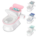 2-in-1 Toddler Potty Training Toilet - Larger Potty Chair & Detachable Training Seat for Boys & Girls Ages 1-3 with Flushing Sound, Wipes Storage, Toilet Paper Holder - Pink by TinyTreasures Baby Boutique