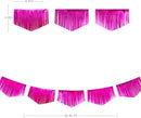 Hot pink Tassel Banner Double Sided Metallic Fabric Pennant Bunting Flag Garland for Birthday Bachelorette Anniversary Engagement Wedding Bridal Shower Graduation Pink Girl Party Decorations Supplies by GreenHaven Gardens