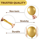 JOYIN 150 Pcs Metallic Gold Balloons, Different Sizes 18 12 10 5 Inch Gold Latex Balloon Arch Kit with Instruction for Birthday Decoration Party Graduation Wedding Holiday by TinyTreasures Baby Boutique