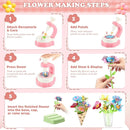 VoyCliza Flower Craft Kit for Girls Ages 4-8 – DIY Bouquet Maker Toy with Wrapping Paper, Creative Art Birthday Gift for Kids, Educational Craft Toys for Girls Age 5 6 7 by TinyTreasures Baby Boutique