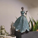 Guichifun Fairy Statue Collection Home Decoration - Leaf Angel Girls with Dragonfly Resin Home Decor for Outside or Inside Rustic Garden Outdoor Yard Decorations Figurines Gift 12 x 8.5 x 18 Inch by CozyNest Decor