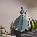 Guichifun Fairy Statue Collection Home Decoration - Leaf Angel Girls with Dragonfly Resin Home Decor for Outside or Inside Rustic Garden Outdoor Yard Decorations Figurines Gift 12 x 8.5 x 18 Inch by GreenHaven Gardens