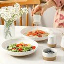 Pasta Bowls 32 OZ,Ceramic Salad Serving Bowls Set of 2,Large 8.7 inch Shallow Bowls Plates for Fruit,Noodle,Dinner,Soup Bowls for Christmas Gift,Dishwasher & Microwave Safe,White by CozyNest Decor