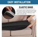 H.VERSAILTEX Velvet Stretch Individual Couch Cushion Cover Plush Cushion Slipcover for Loveseat Sofa Cushion Furniture Protector Seat Cushion Sofa Cover (1 Piece Sofa Cushion Cover, Black) by CozyNest Decor