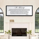 The Blessing Christian Song Lyrics Wall Decor 32"×12" Bible Verse May The Lord Bless You Scripture Wall Art Sign (Black) by CozyNest Decor