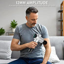 RAEMAO Massage Gun, Handheld Electric Deep Tissue Muscle Massager for Athletes for Pain Relief Attaching 8 Replacement Heads, Percussion Massager with 10 Speeds, Father's Day Gifts, Silver by CozyNest Decor