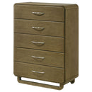 Tully - 5 Drawer Chest - Nutmeg Brown by HouseOfZazla