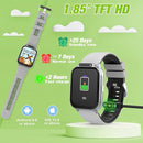 Smart Watch for Kids 1.85" with Fitness Tracker, Sleep Monitor, 22/100+ Sport Modes, DIY Dial, IP68 Waterproof, Step Counter, Heart Rate, Camera, with/Without APP, Gift for 3-12 Years Old Boys Girls by TinyTreasures Baby Boutique