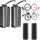 Bike Wall Mount Vertical, Swivel Bike Hangers For Garage, Bike Rack Garage Wall, Bicycle Hooks, Garden Indoor Outdoor Storage, (2Pack) by GreenHaven Gardens