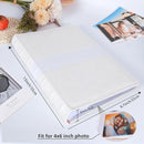 RECUTMS Photo Album with Writing Space 4x6 300 Pockets Photo Book,Leather Cover Picture Album with Memo Areas for Wedding Anniversary Family Baby Couple Valentines Graduation Travel (White) by TinyTreasures Baby Boutique