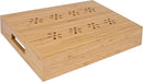 Natural Bamboo Storage Tray with 5 Custom Dividers, Deep Drawer Organizer for Kitchen, Small Cabinets, Home Office & Living Room by CozyNest Decor
