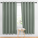 NICETOWN Sage Green Blackout Curtains & Drapes for Bedroom - Room Darkening Energy Saving Thermal Insulated Grommet Voice Reducing Room Dividers Window Treatments for Patio (2 Panels, W66 x L72) by TinyTreasures Baby Boutique