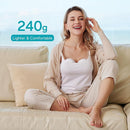Paruu P10 Hands Free Breast Pump Wearable, 338mmHg Strong Suction, Low Noise, 4 Modes & 9 Levels, Electric Breast Pump Portable, Smart Display, 19/21/24/28mm Insert/Flange, 2 Pack (White) by TinyTreasures Baby Boutique