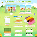 Crochet Kit for Beginners, 2PCS Cats Dressed as Bee and Butterfly Crochet Kits with Step-by-Step Video Tutorials, Beginner Crochet Kits for Kids and Adults, Animal Crocheting Kit for Starters by TinyTreasures Baby Boutique