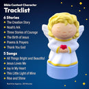 Kids Book Projector – 6 Bible & 5 Classic Read-Aloud Stories, 10 Songs & Night Light & Soothing Dream Music | Children Ages 3+ Storytime Projector for Kids & Toddler | Toys, Owl & Angel by TinyTreasures Baby Boutique