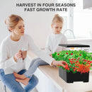 Hydroponics Growing System Herb Garden - MUFGA 18 Pods Indoor Gardening System with LED Grow Light, Plants Germination Kit(No Seeds) with Pump System, Adjustable Height Up to 17.7" for Home, Black by GreenHaven Gardens