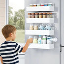 Magnetic Spice Rack for Refrigerator, Kitchen Organizer and Storage Shelf, White (6 Pack)… by CozyNest Decor