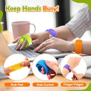 Sensory Fidget Toys Slap Bracelets: Textured Silicone Sensory Toys for Kids, Calming Tool for Special Needs, Wearable Anxiety Relief Items for Adults Office Desk, Travel Classroom Must Haves 6 Pack by TinyTreasures Baby Boutique