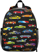 Toddler Backpack for Boys 3-8: Preschool Kindergarten Backpack - Cute Kids Backpacks for Boys-Sports Car by TinyTreasures Baby Boutique