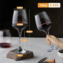 Clear Wine Glasses Set of 6-14oz Long Stem Wine Glass, Pretty Crystal Glassware, Hand Blown Goblets Drinkware, Unique Stemware Wine Glass Holiday Gift Set by CozyNest Decor