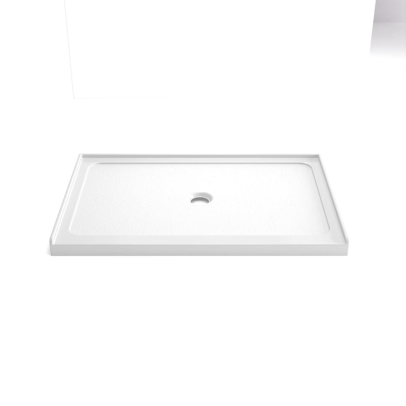 Shower Base, Center Drain With Durable Construction - Gloss White, photo 9 of 13