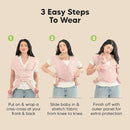 KeaBabies Baby Wrap Carrier - All in 1 Original Baby Carrier Newborn to Toddler Sling, Easy to Wear, Hands Free Bonding, Lightweight, Breathable Infant Wraps (Pink Daisies) by TinyTreasures Baby Boutique