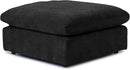 JACH Modular Ottoman Seater for Living Room, Cushion Covers Removable, Minimalist Comfy Footstool, Breathable Ottoman for Living Room Apartment (Black) by CozyNest Decor