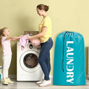 Sylfairy Laundry bags, 2 Pack Travel Laundry Bag for Dirty Clothes with Drawstring, Heavy Duty Laundry Bag for Traveling Camping, Easy Fit a Laundry Hamper or Basket Travel Essentials by TinyTreasures Baby Boutique