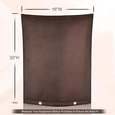 Outdoor Backflow Preventer Cover - 16''W x 20''H, Winter Freeze & Weatherproof Protection for Irrigation Pipes & Sprinkler Valves- Brown by GreenHaven Gardens