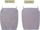 100% Pure Linen Dual Hanging Laundry Bag with 2 Deep Pocket and 2 Side Zipper 20x27in, Over The Door Laundry Hamper Space Saving Hampers for Dirty Clothes Home Travel, Grey by CozyNest Decor