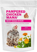 Pampered Chicken Mama Best Eggs Ever! Nesting Herbs for Chickens (1.25 Pounds) Calcium Supplement for Chickens | Chicken Feed Supplies, Hen Treats for Coops by GreenHaven Gardens