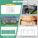 COBIZI 13x26 Pop Up Tent 13x26 Canopy with Sidewalls Heavy Duty Canopy Party Tent for Parties, Outdoor Wedding Large Event Tent Wind Waterproof UPF 50+ Ez Up in Garden Lawn with Roller Bag, Gray by GreenHaven Gardens
