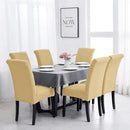 Joccun Chair Covers for Dining Room Set of 4,Dining Chair Slipcovers Stretch Dining Room Chair Covers Seat Protector,Washable Parsons Chair Cover for Home,Hotel(Parmesan,4 Pack) by CozyNest Decor