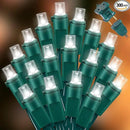 White Wide Angle LED Christmas Lights, 64.8 Ft 300 Count, Pack of 3 Strands 21.9 Ft 100 Lights UL Certified Commercial Grade Green Wire 5mm Holiday String Light by CozyNest Decor
