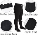 Mini angel Baby Tights Toddler Girl Tights Seamless Cable Knit Leggings Soft Cotton Stockings Pantyhose 3/4/5 Pack by TinyTreasures Baby Boutique