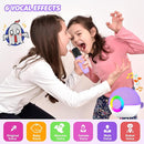 Mgaolo Mini Karaoke Machine for Kids Adults,Portable Bluetooth Speaker with 2 Wireless Microphones,Gift Toys with MP3 Player for Boys Girls 3-12 Year Old Birthday Family Home Party Present (Purple) by TinyTreasures Baby Boutique