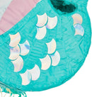 Unicorn Mermaid Pinata - Pull String Pinata for Girls Under the Sea Party Decorations, Rainbow Birthday (Small, 16.5x13x3 In), For Ages 3+ by TinyTreasures Baby Boutique